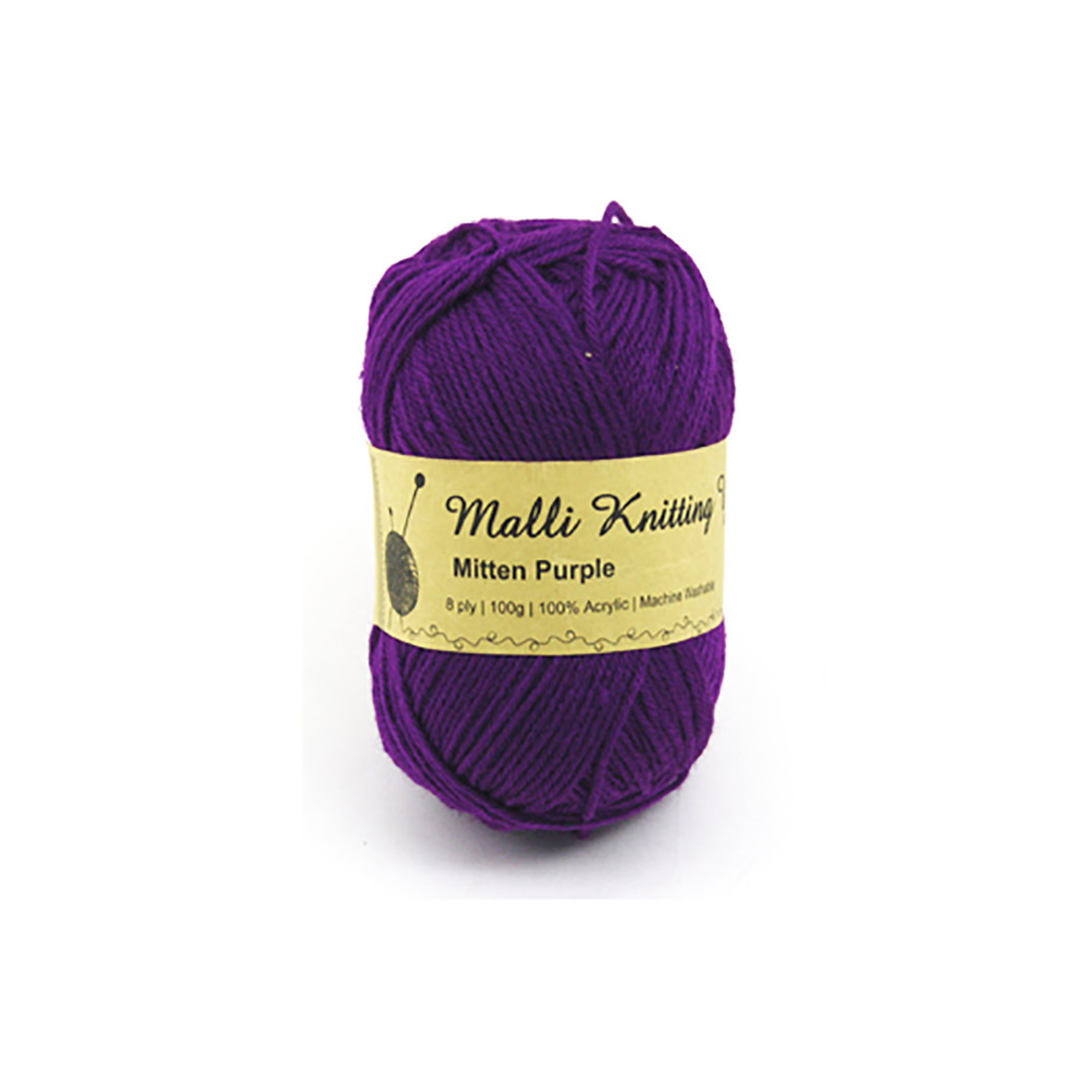 Knitting Yarn 8 Ply 100gm Purple